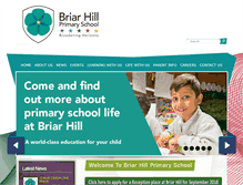 Tablet Screenshot of briarhillprimary.co.uk